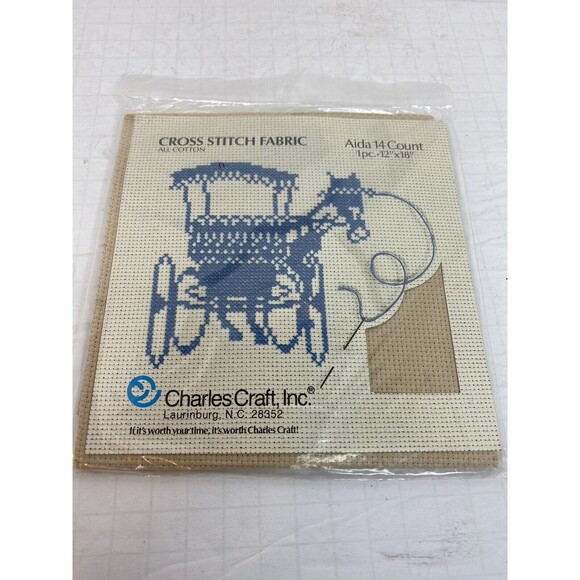 Charles Craft Aida Cross Stitch Fabric 14 18 Fiddlers Count 12 x 18" Lot of 9 - Picture 8 of 8
